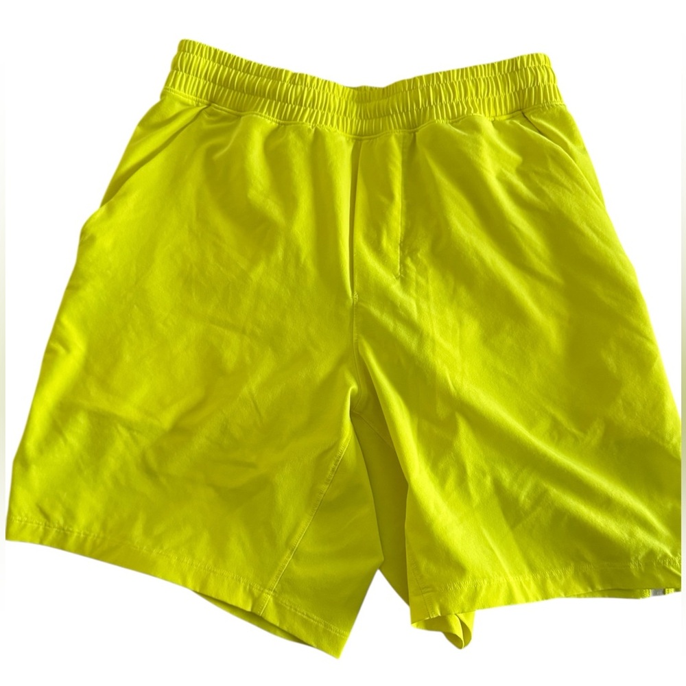 Men’s Small Lululemon athletica Neon Yellow Athletic Shorts